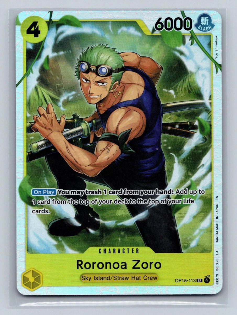Roronoa Zoro OP15-113 Adventure on Kami's Island for sale | eBay