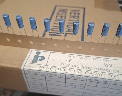 47uF 25V RM5mm || Elko radial   || 100pcs