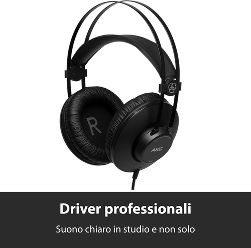 K52 Cuffie Da Studio Di Monitoraggio Chiuse Ad Alte Prestazioni, Con Cavo, Desig - Foto 2 di 12