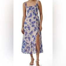 ASTR The Label Chiffon Floral Midi Dress - size M - NWT