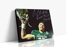 Michigan State Autograph Canvas - Connor Cook Rose Bowl - Spartan Glory