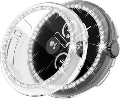 2-Pack Bling Screen Protectors for Google Pixel Watch 41mm - Lightweight Anti-Fa