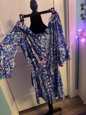 A4 Lilly Pulitzer Women's Off the Shoulder Calla Romper Size Xs