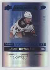 2021 Upper Deck Credentials Debut Ticket Access Blue 71/99 Jamie Drysdale 0f9h