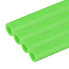 4Pcs 3/8"(10mm)IDx3.3FTx0.79" Pipe Insulation Foam Tube Pool Noodles Green
