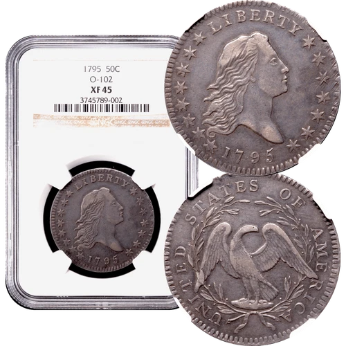 1795 Flowing Hair Half Dollar 50c NGC XF45 