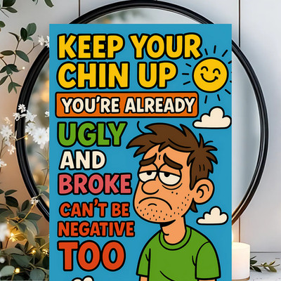 Lustige Geburtstagskarte Unhöflicher Witz Humor für Ihn Männer Freund - Keep Your Chin Up