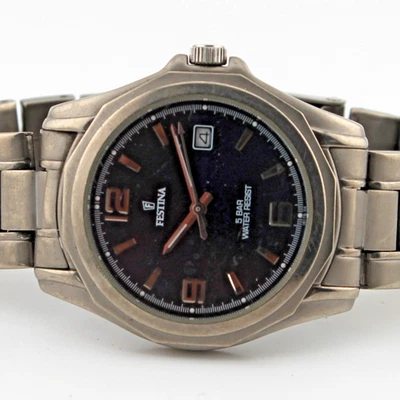 Original Festina Herren Armbanduhr Sammler Top Datumsanzeige Men's Wristwatch - Bild 1 von 4