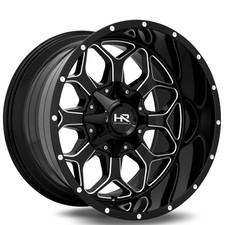 Gloss Black Milled Hardrock Wheels H712 Indestructible 20x10 Rims 4pcs D4 Gloss Black Milled Hardrock Wheels H712 Indestructible 20x10 Rims 4pcs D4