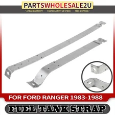 Set of 2 Fuel Tank Strap for Ford Ranger 1983 1984 1985-1988 L4 2.0L 2.2L 2.3L 