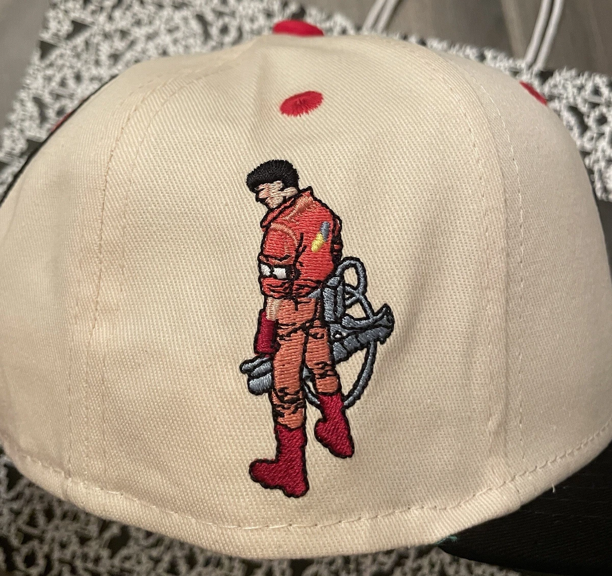 DOPE NEW AKIRA KANEDA beige hat SnapBack anime tv movie mask and