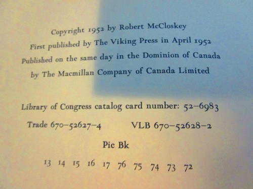 1972 Vintage Robert McCloskey ONE MORNING IN MAINE Hardcover in Scarce DJ - Picture 4 of 8