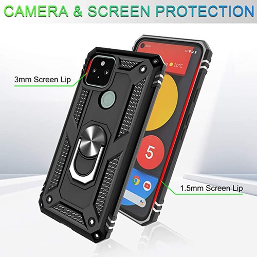 Shockproof Magnetic Ring Hard Back Phone Cover Case for Google Pixel 8 7 6 5 4A - Picture 6 of 16
