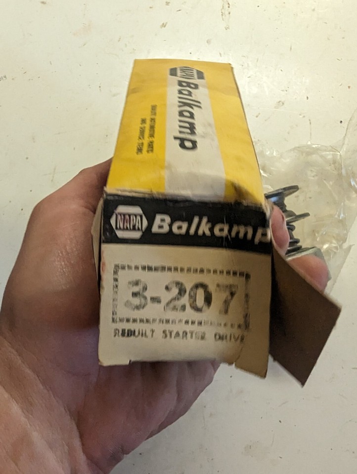 Vintage NOS tractor Truck Ih Farmall Balkamp Rebuilt Starter Drive Gear ...