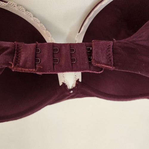 Victoria Secret Body von Victoria Push Up Tauben gepolstert burgunder BH Größe 32D - Bild 10 von 15