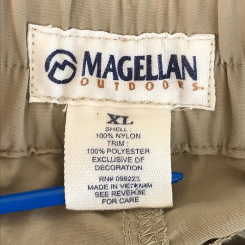 Pantaloni cargo convertibili Magellan outdoor uomo taglia XL marroni tasche outdoor - Foto 11 di 13