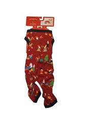 Wondershop Red Christmas Winter Pet Dog One Piece Pajamas Size S Up To 20 Lbs