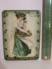 St. Patrick  s Day Decor VINTAGE STYLE Die Cut Cardboard 5 X 7  