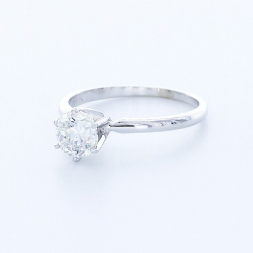 1.0 CT CERTIFIED NATURAL DIAMOND D/VS2 ROUND CUT 14K GOLD CLASSIC SOLITAIRE RING - Picture 2 of 7