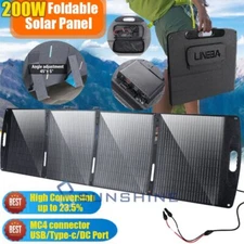 Portable Power Station Solar Generator Panel Power Bank Outlet Camping Emergency