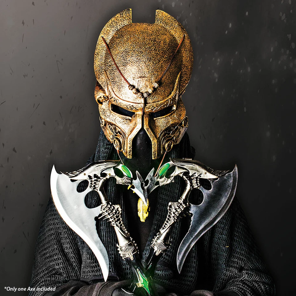 21" Alien Predator Fantasía Cosplay Hacha de Batalla Cuchillo Hacha LARP con Exhibición Foto 3 de 3