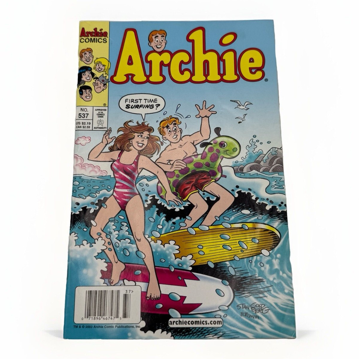 Archie Comics #537 Surfboard Cover 2003 Surf Humor Teen