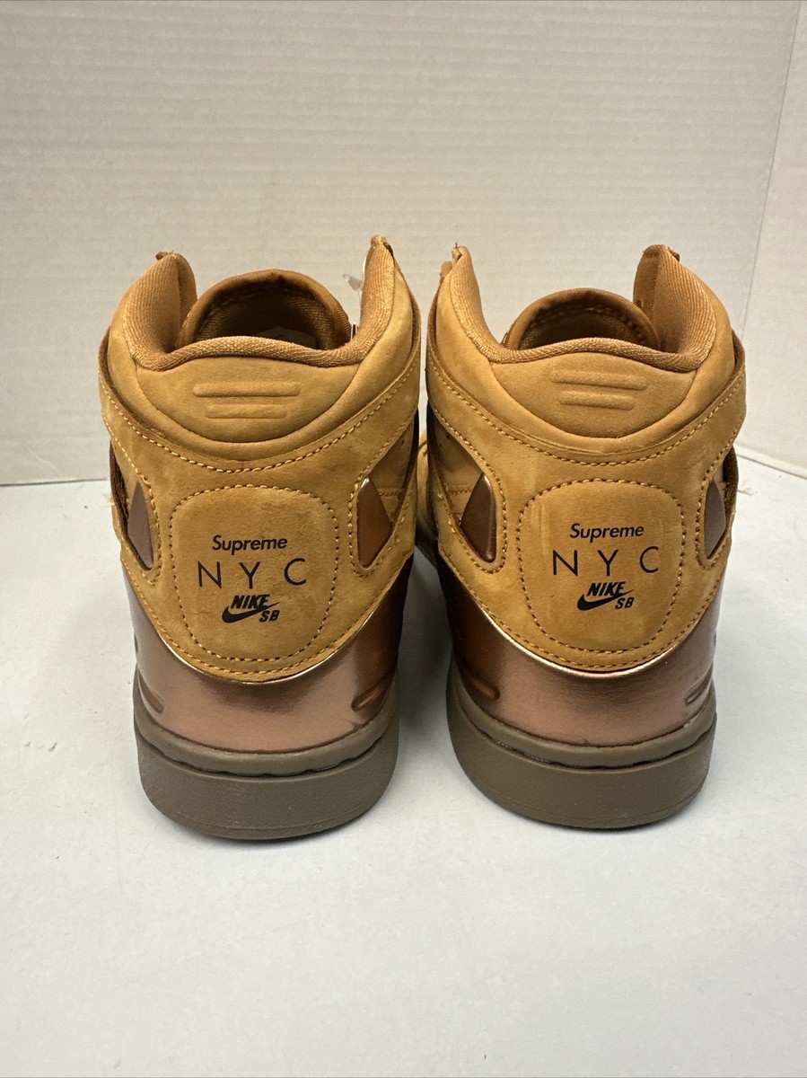 Supreme x Nike ズーム エア 94 ハイウィート Nike SB Zoom Air 94 Hi Supreme Wheat Size 9 | eBay