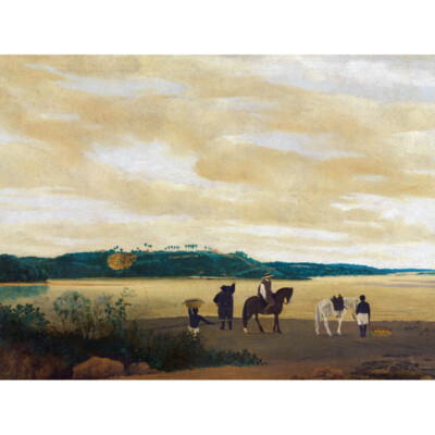 Frans Jansz Postansicht Insel Itamaraca Gemälde Leinwand Wandbild Druck Poster
