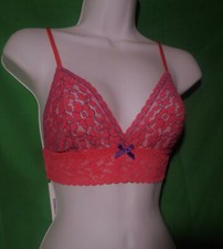 NEW HANKY PANKY 2Q7532 PERP LEILA CROSSOVER MADE IN USA LACE BRALETTE S