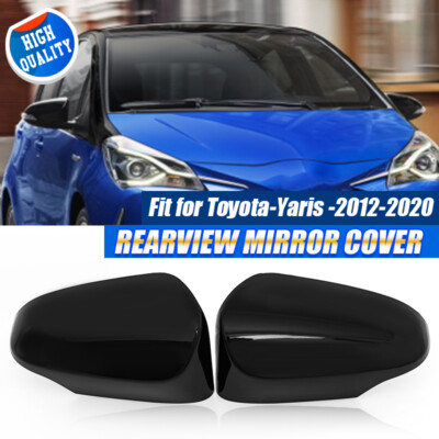 Ultimate Styling Black Left Wing Mirror Cover For Toyota Yaris 2011–2021 – Passenger Side Clip-On