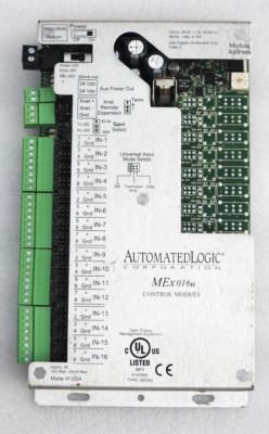 ALC AUTOMATED LOGIC CORPORATION MODEL MEx016u ME-LINE MULTI-EQUIPMENT CONTROLLER