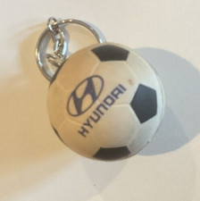 Vintage Keychain HYUNDAI Key Ring Mini SOCCER BALL
