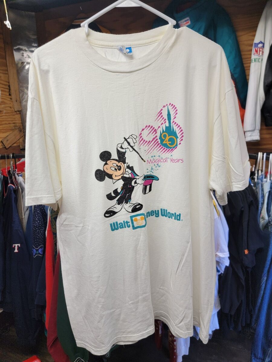 Vintage Walt Disney World 20 Magical Years Mickey Mouse T Vintage Walt Disney World 20 Magical Years Mickey Mouse T