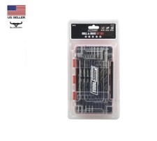 Drill Drive Bit 66 Piece Set Brad & Spade Bit...
