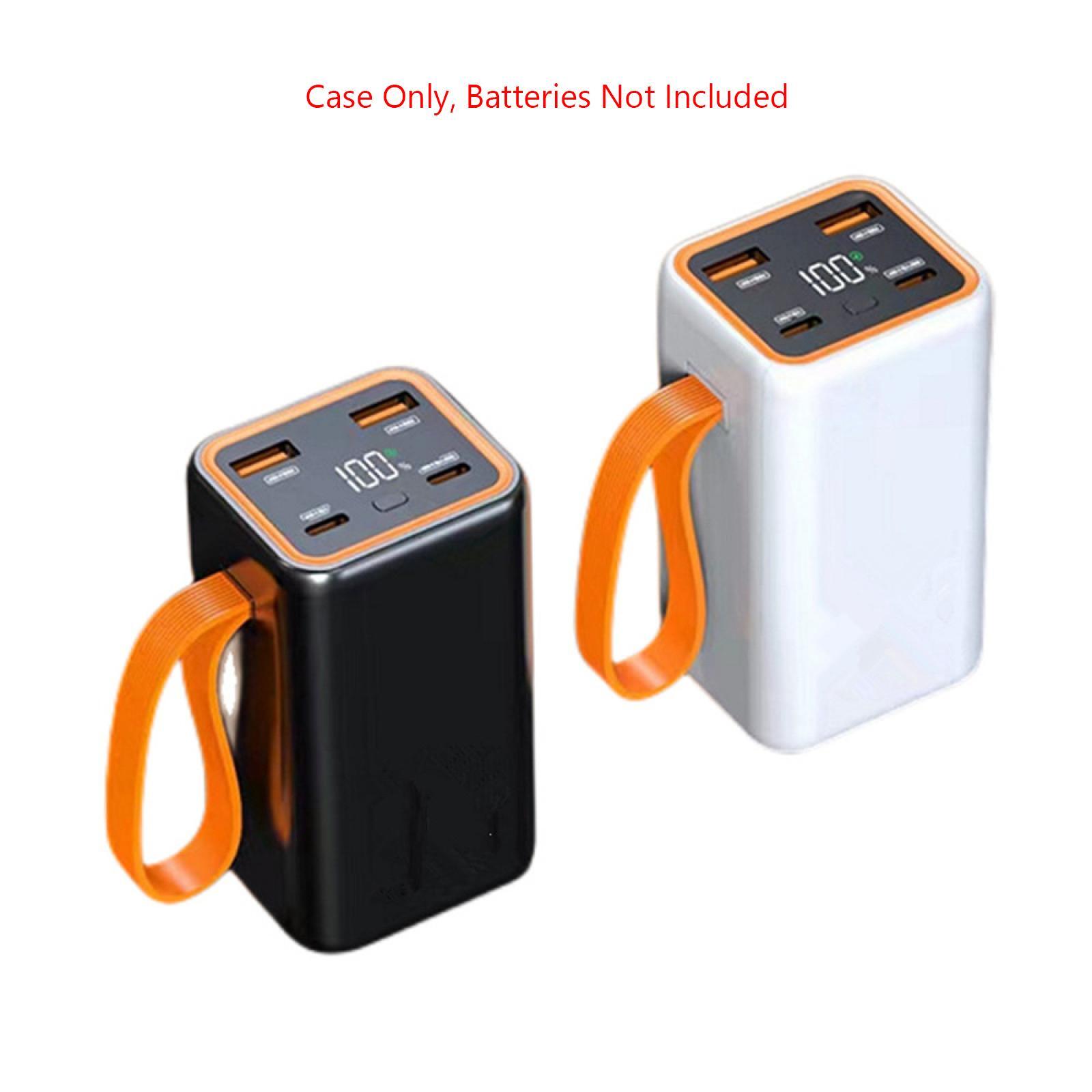 4-Slot LCD Display 21700 Battery Power Shell Battery Charger Box DIY Kit