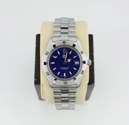 New Tag Heuer WK1113.BA0311 Mens 2000 Series Professional Watch Blue Silver Mint