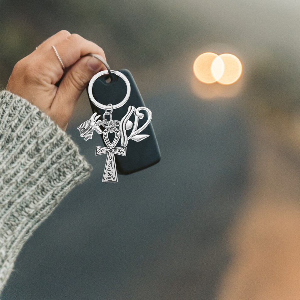 Egyptian Cross Charm Bag Pendant Keychain Novelty Keychains eBay