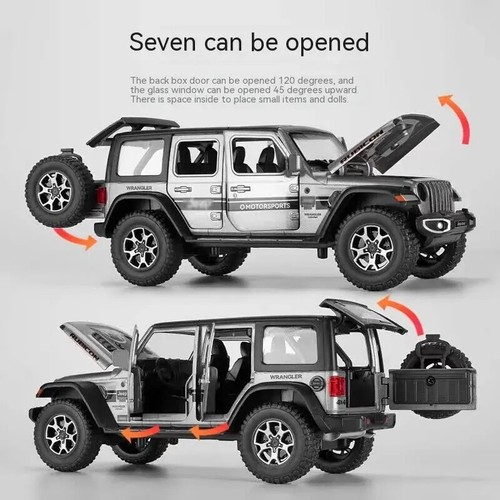 1:22 JEEP Wrangler 2025 Diecast Car Model Simulation Kids Birthday Toy Gift - Picture 4 of 16