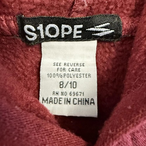 S10PE Boys' Maroon Hoodie Bear DRIP Graphic Sz Youth 8/10 - Picture 3 of 7