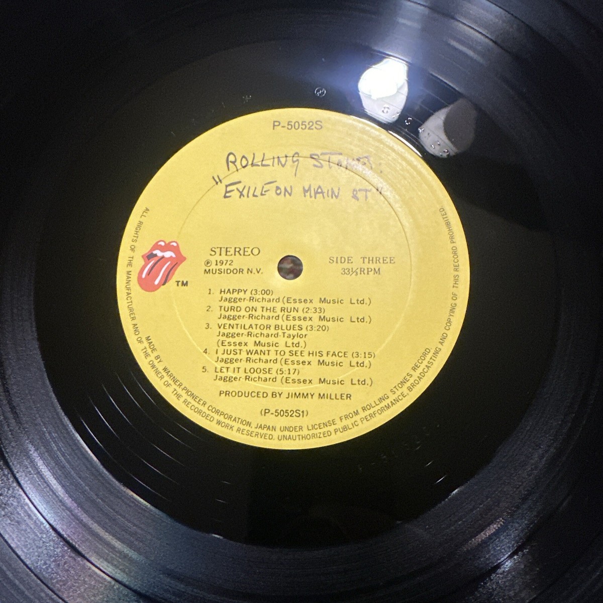 ROLLING STONES Exile on Main Street LP NM JAPAN press