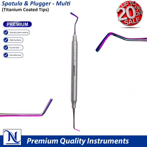 Dental Composite Filling Instruments Spatula & Plugger Titanium Colorful Tips - Picture 47 of 54