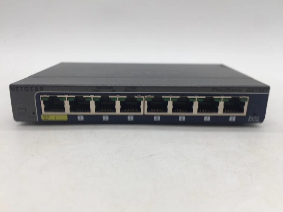 NetGear ProSafe GS108T v2 8-Ports External Ethernet Switch No Adapter FREE S/H - Image 3 of 4