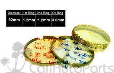 FITS: 04-08 LEXUS ES330 RX330 RX400h 3.3L 3MZFE 24V DOHC PISTON RINGS SET