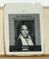 Neil Diamond   His 12 Greatest Hits - 8 Track Tape Cartridge - as is Untested
