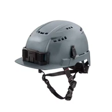 MILWAUKEE BOLT Gray Type 2 Class C Front Brim Vented Safety Helmet