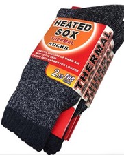 3 Pairs Navy 3N Thermal Men Socks Heated Insulated Winter Warm Hike Boot Lot