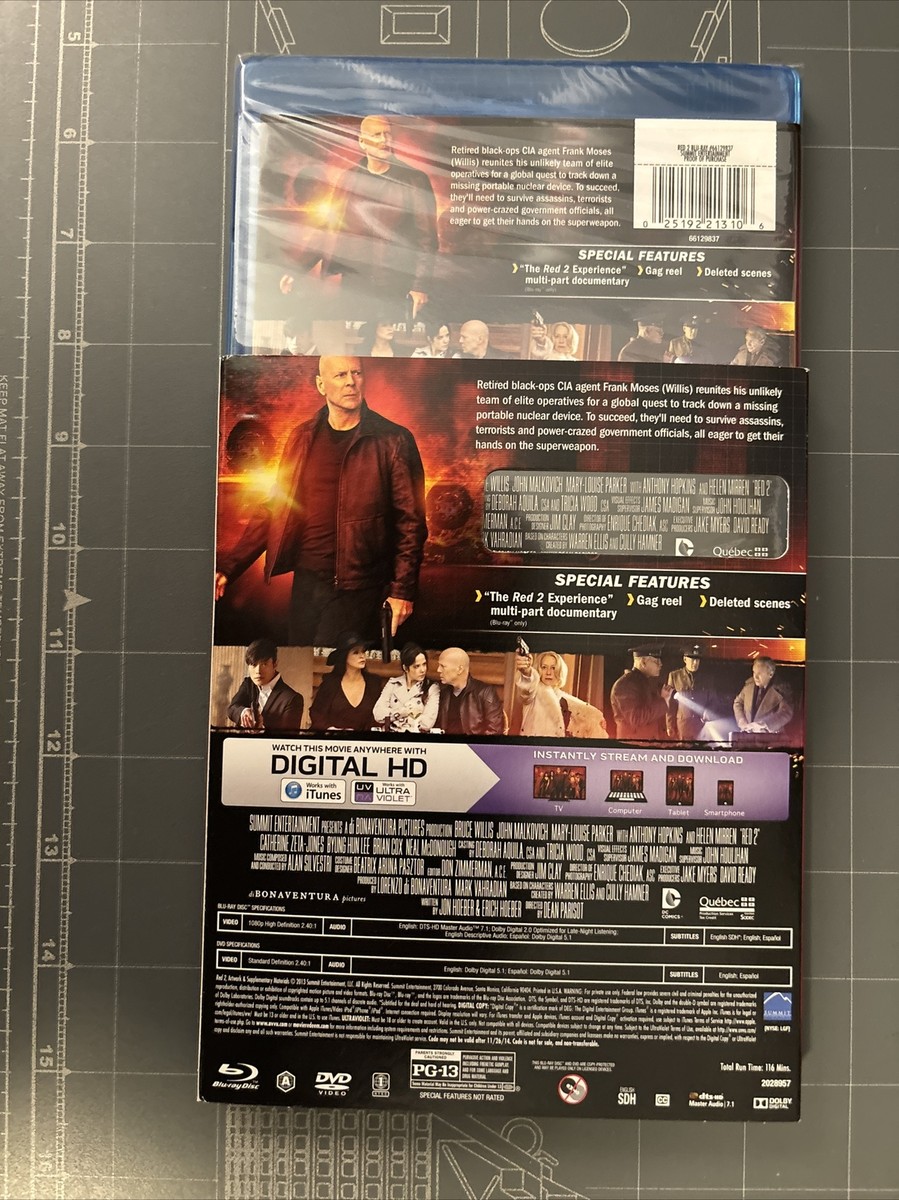RED 2 (DVD, 2013) Factory Sealed | eBay