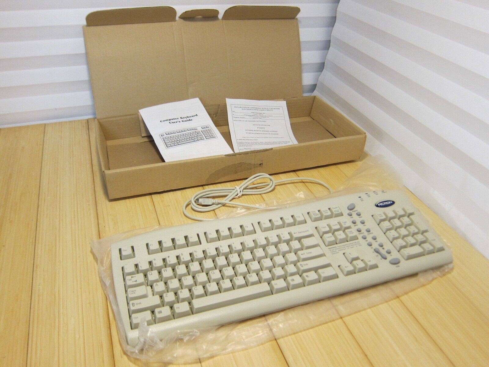 NOS Vintage Retro Micron NMB for Micron Windows Keyboard RT9258TW PS/2 (1 of 3). Available Now for 64.99