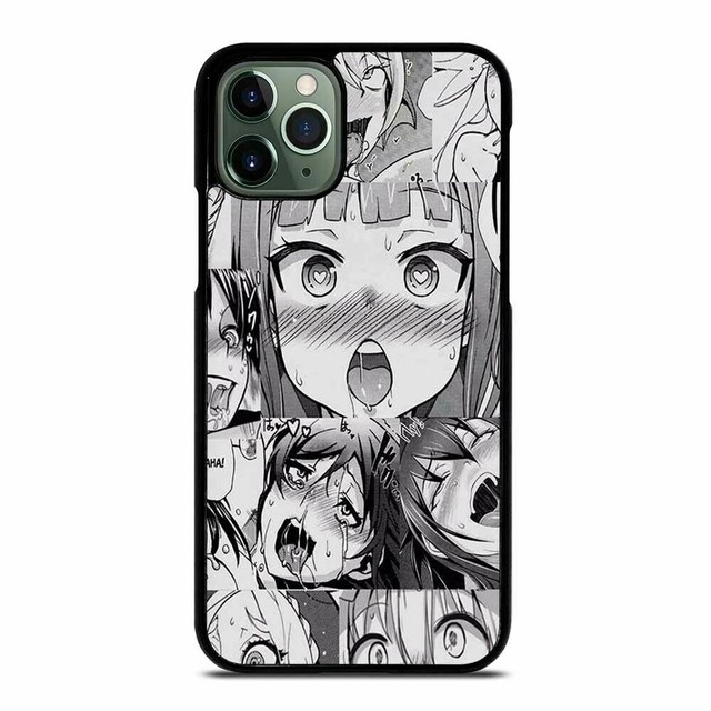 new best ahegao anime print on hard cover phone case for iphone and