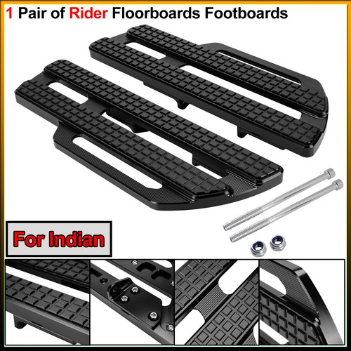 One Pair of Front Aluminum Rider Large Footpegs / Floorboards, For Indian Models